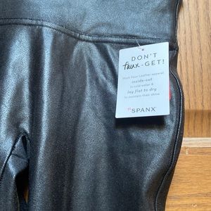 NWT Spanx faux leather leggings